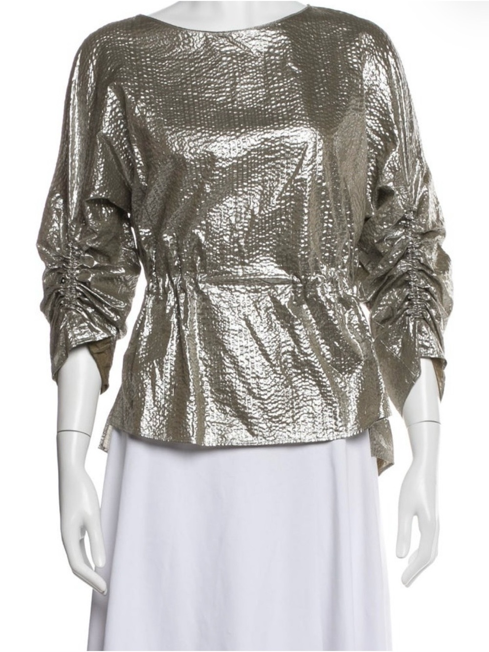 Akris Punto Printed Crew Neck Top size 14